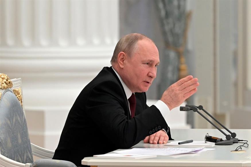 Ο ρώσος πρόεδρος Βλαντιμίρ Πούτιν / Sputnik, Kremlin Pool Photo via AP