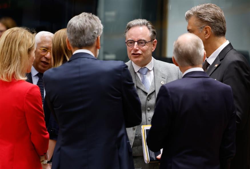 Στιγμιότυπο από τη Σύνοδο της Πέμπτης (Geert Vanden Wijngaert/AP)