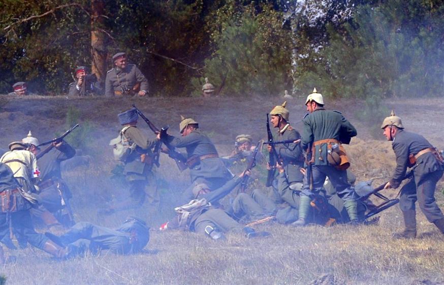 Αναπαράσταση της μάχης του Τάνενμπεργκ. /copyright Ap Photos