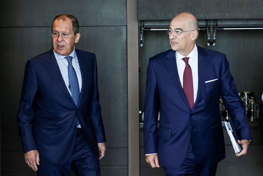 Οι υπουργοί Εξωτερικών Ελλάδας και Ρωσίας/Associated Press