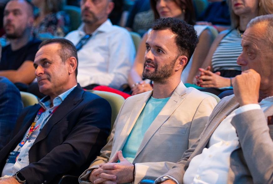 Φεστιβάλ Δράμας Δήμαρχος Δράμας και Πρόεδρος του Πολιτιστικού Οργανισμού του Φεστιβάλ, Γιώργος Παπαδόπουλος και καλλιτεχνικός διευθυντής του DISFF, Γιώργος Αγγελόπουλος