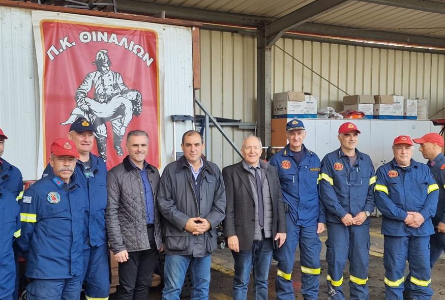 Στιγμιότυπο από την επίσκεψη του υφυπουργού