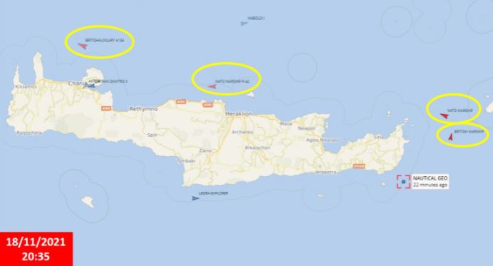 Nautical Geo, χάρτης, Κρήτη