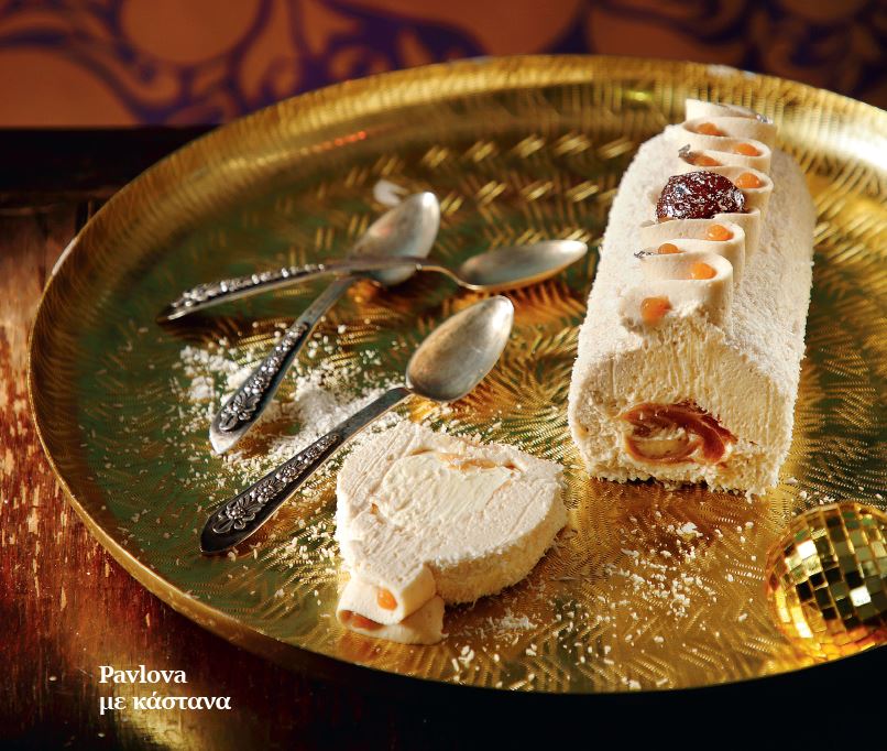Pavlova με κάστανα
