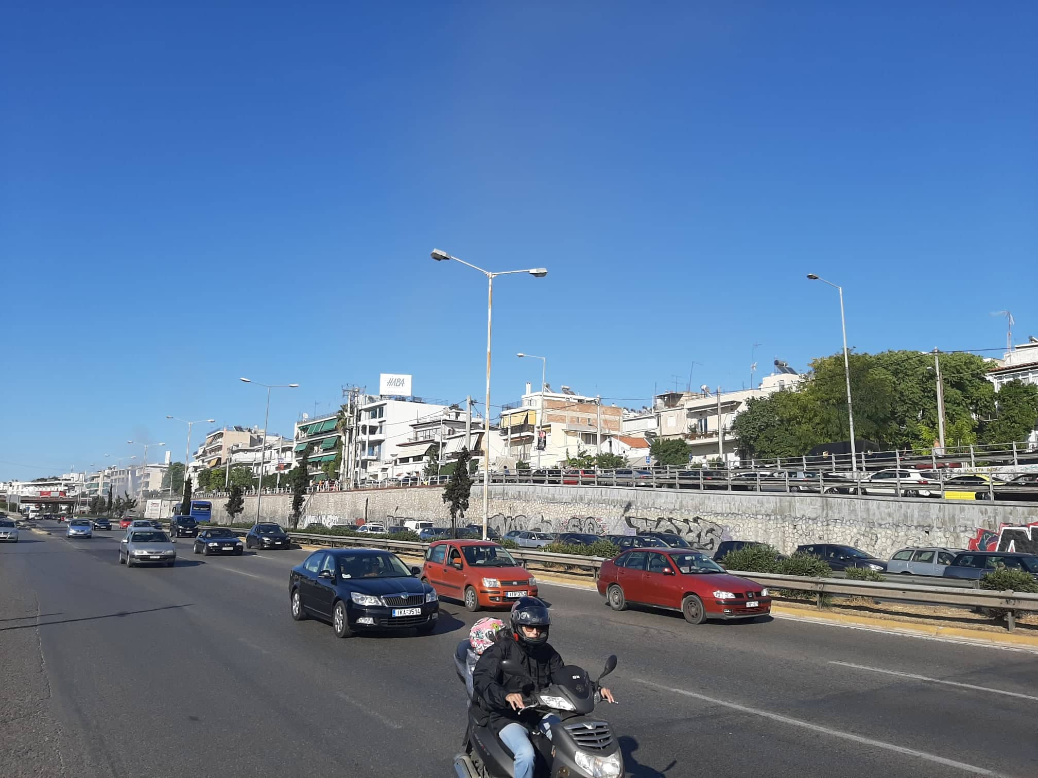 Κίνηση στην Εθνική οδό Αθηνών - Λαμίας