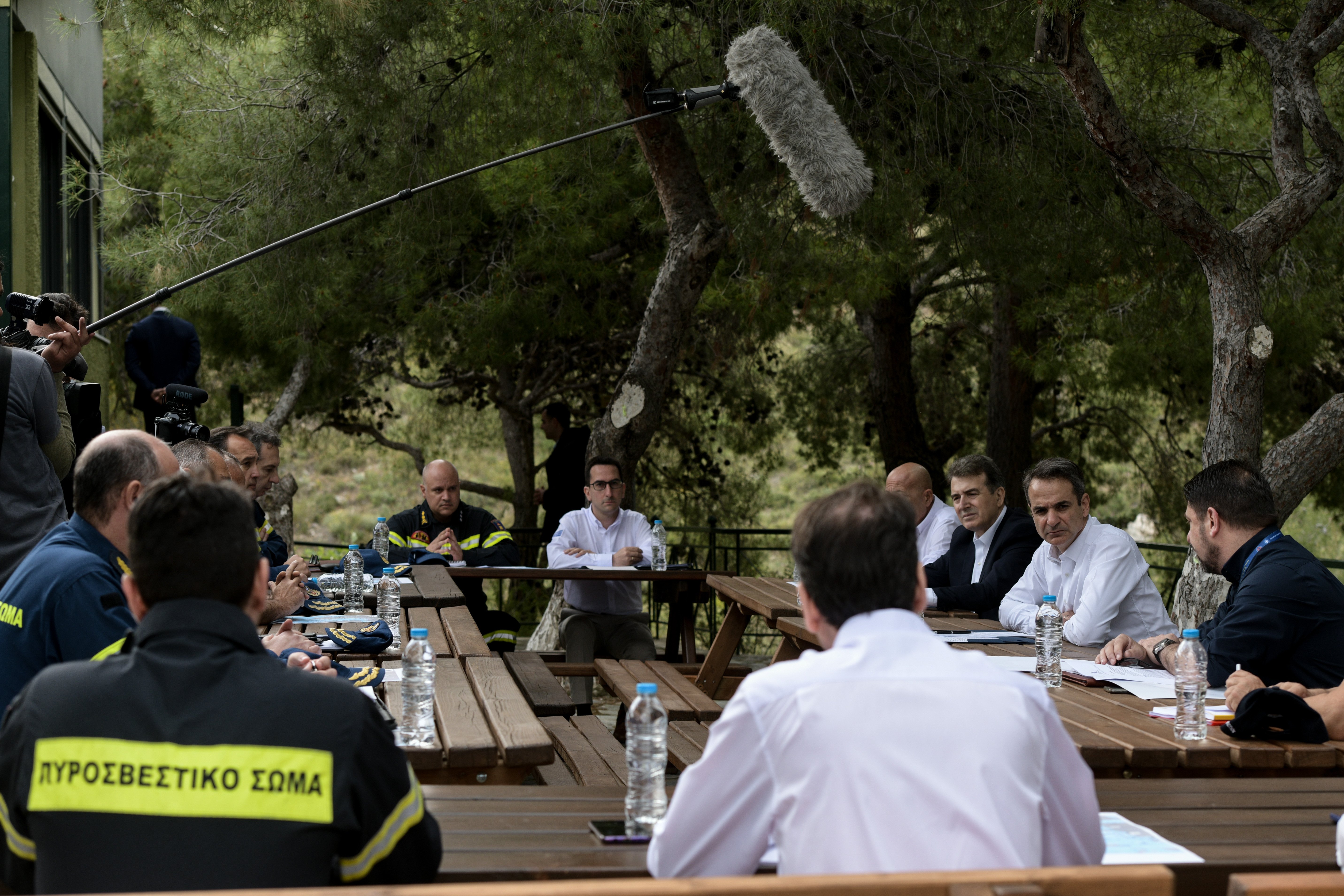 Στον Υμηττό ο Κυριάκος Μητσοτάκης