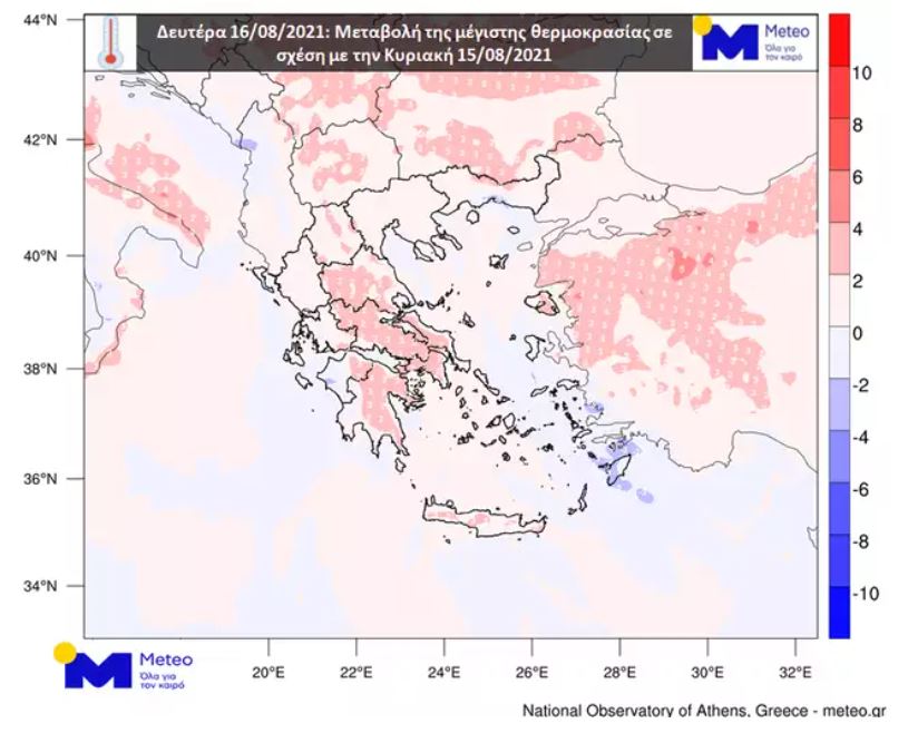 καιρός καύσωνας