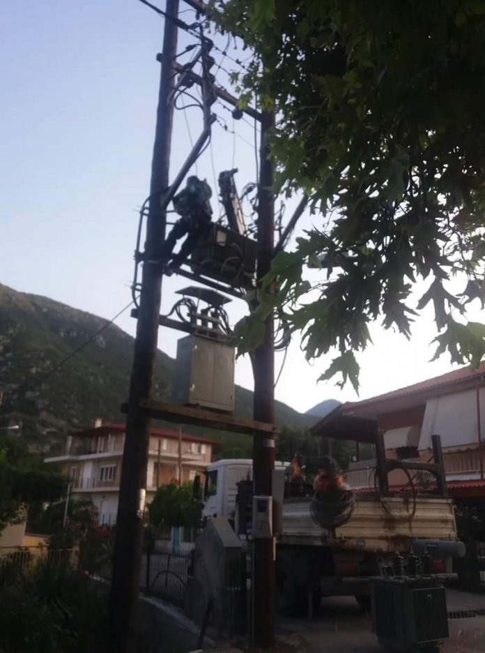 Ο μετασχηματιστής βραχυκύκλωσε από την υπερβολική ζέστη