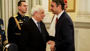 Ο Προκόπης Παυλόπουλος και ο Κυριάκος Μητσοτάκης