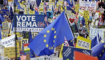 διαδήλωση κατά Brexit