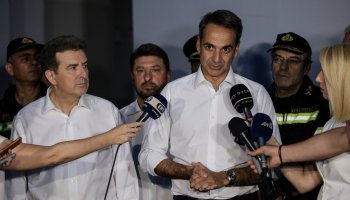 Κυριάκος Μητσοτάκης, σεισμός στη Μαγούλα 