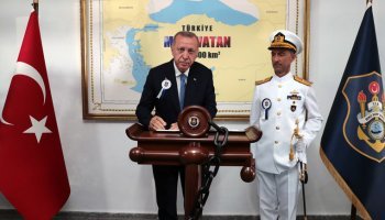 Ο Ρετζέπ Ταγίπ Ερντογάν και ο χάρτης της «Γαλάζιας Πατρίδας»