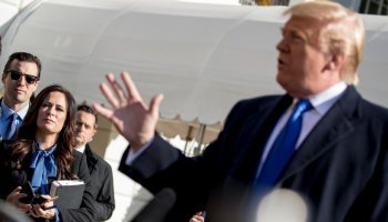 Στέφανι Γκρίσομ και Τραμπ